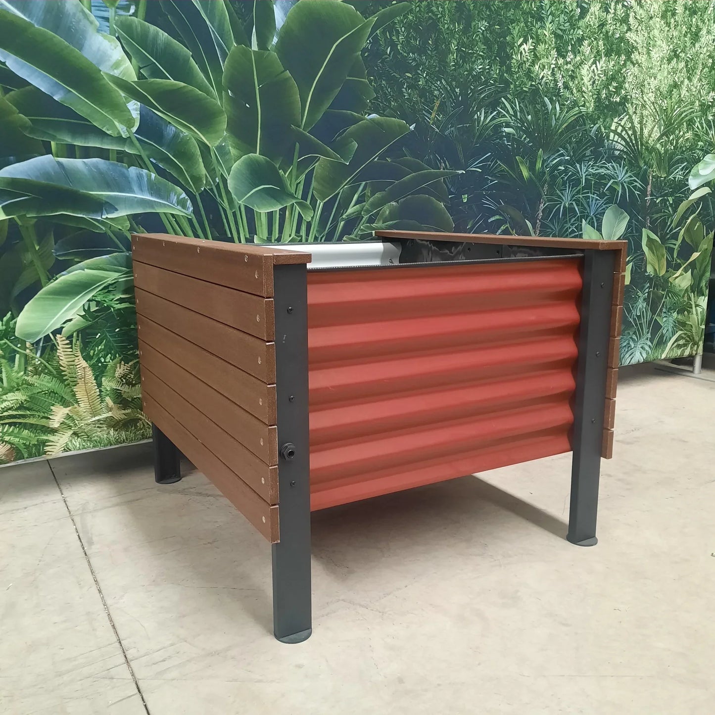 Artesian - Mid-Height 4-Cell Eco Board Wicking Planter Box