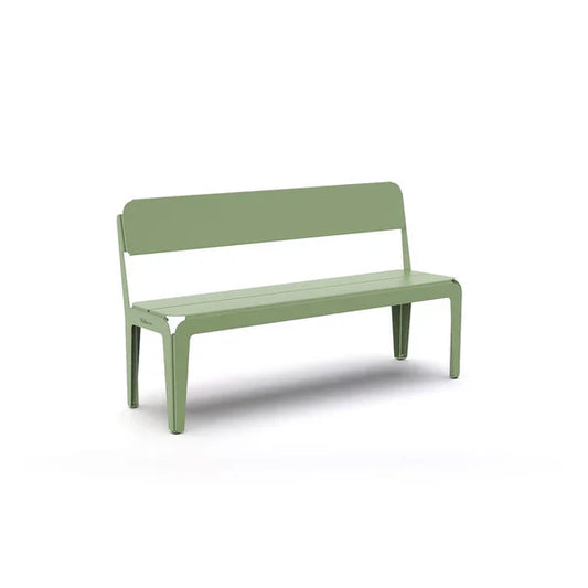 Weltevree - Bended Bench Seat with Backrest - Aluminum