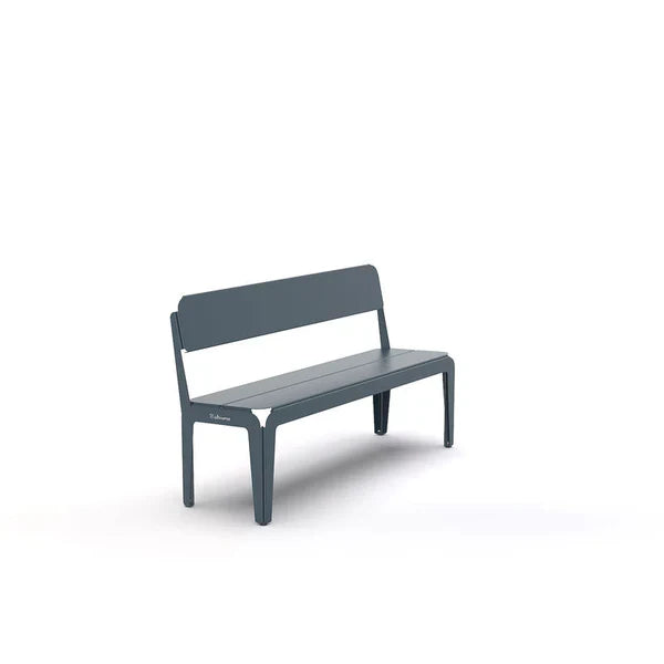 Weltevree - Bended Bench Seat with Backrest - Aluminum