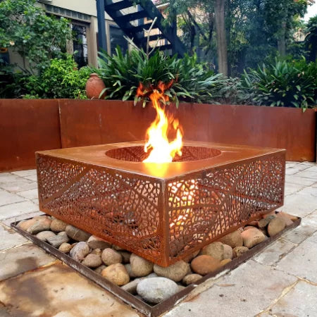 Ironbark Steel Fire Pit  - Firebox - Square Shape