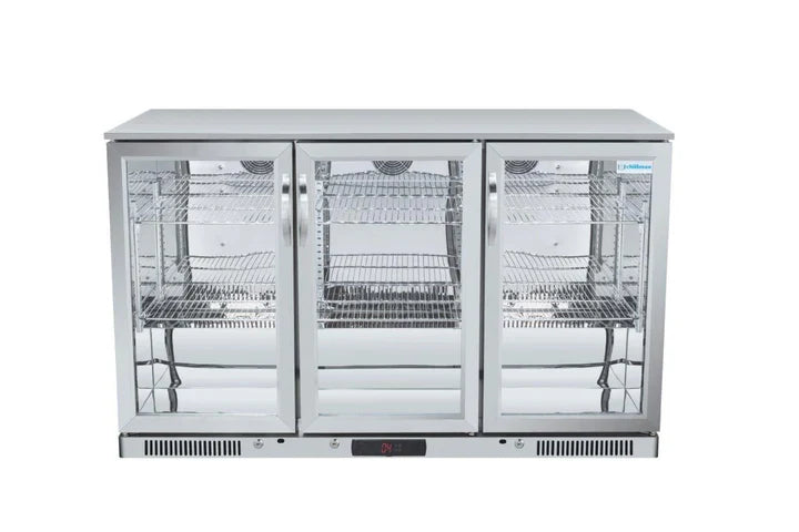 BBQ's Australia - Triple Door Waterproof Fridge - Stainless - Empty