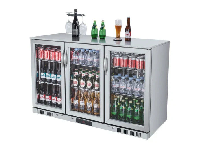 BBQ's Australia - Triple Door Waterproof Fridge - Stainless - Life Style