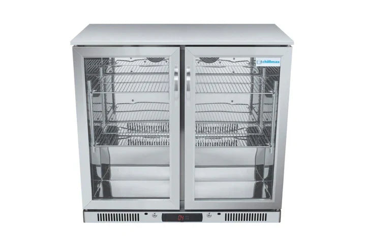 BBQ's Australia - Fridge - Refrigerator - Double Door - Waterproof - Stainless - Empty