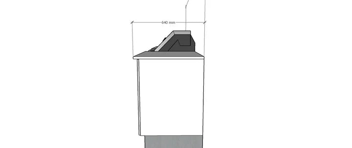 BBQ's Australia Outdoor Kitchen Front Size Side