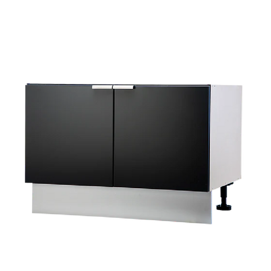 Low Double Door Australian Cabinet Waterproof Side View White Background 