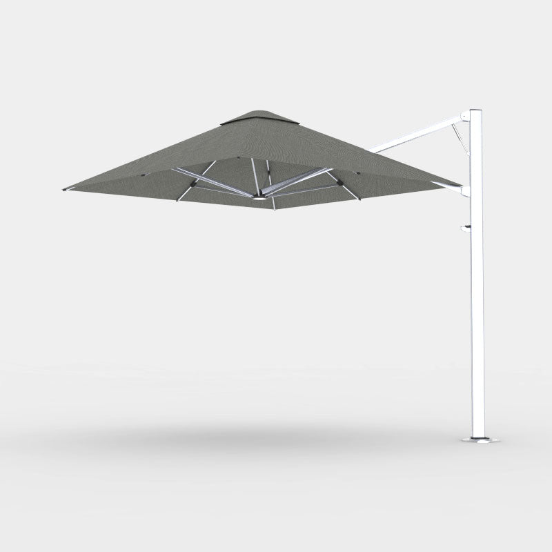 Serenity Rotating Cantilever Outdoor Umbrella – 2.5m Square grey