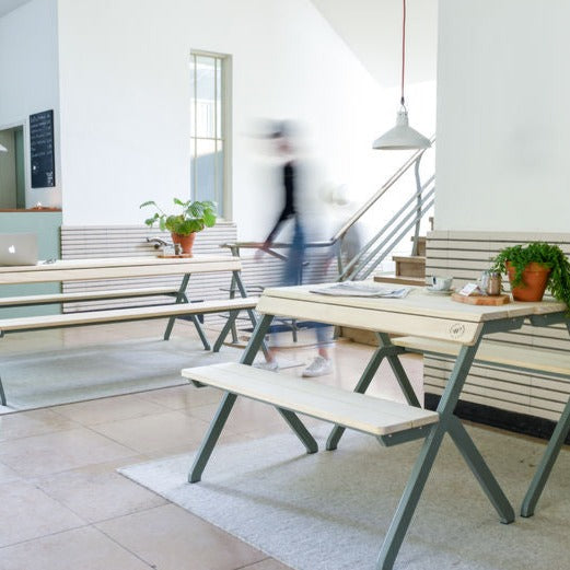 Weltevree Tablebench 2 seats indoors restaurant